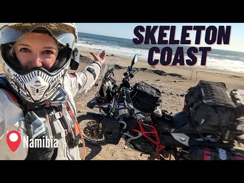 Skeleton Coast Solo on A Motorcycle | Namibia - EP. 125