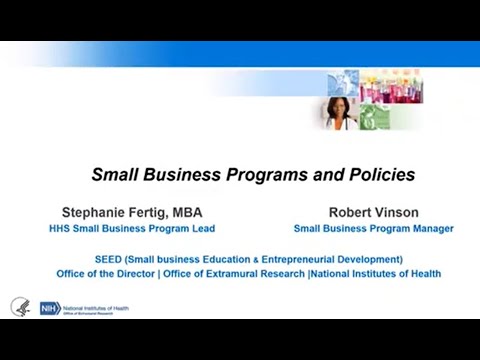Small Business Programs and Policies: SBIR and STTR In-Depth