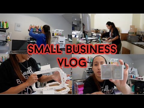 Small Business Vlog: Pack Orders, New Embroidery Supplies & Opening Etsy Shop