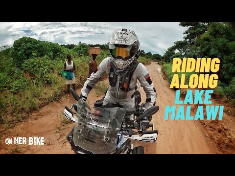 Solo Female Motorcycle Ride Along Lake Malawi. EP 102