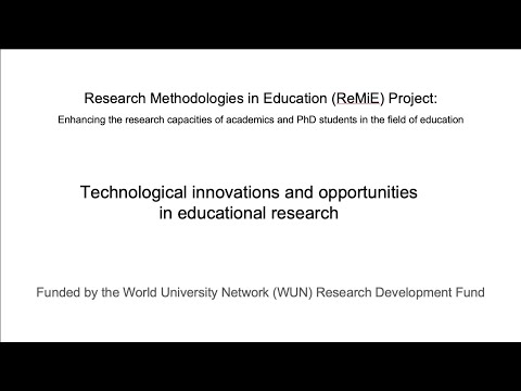 Technological innovations and opportunities in educational research