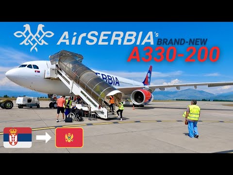 The Unique AirSERBIA A330: Business Class review from Belgrade to Podgorica!