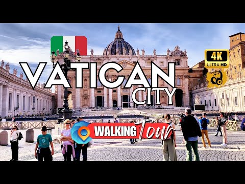The Vatican City [Rome, Italy ] Walking Tour 4K | Captions & Immersive Sounds
