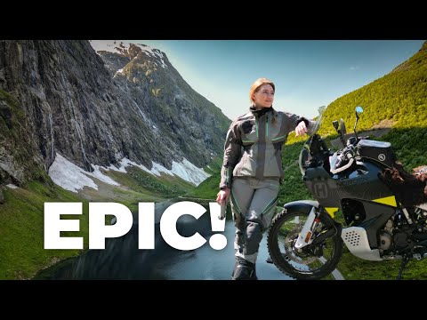 Through Norwegian fjords and valleys on a motorcycle - solo camping trip through Scandinavia [S5-E5]