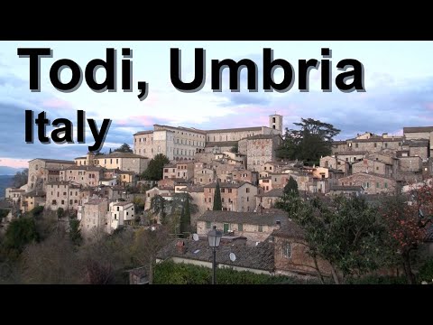 Todi, Umbria, Italy, walking tour