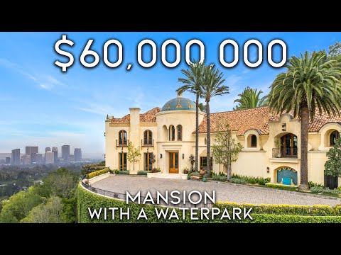Touring a $60,000,000 Mega Mansion With a Massive WATERPARK!