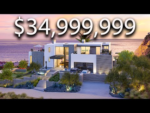Touring A Futuristic Mansion With Zero Edge Pool And Ocean Views!