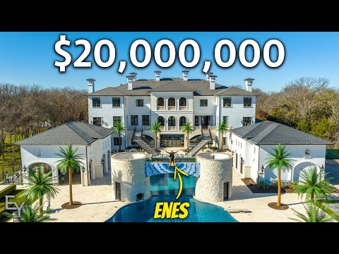 Touring Crazy Texas Mega Mansion (trampoline room, bowling alley, basketball court and more!)
