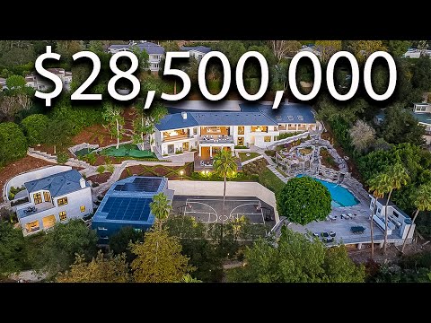 Touring MARK WAHLBERG's Beverly Hills MANSION With A WATERPARK