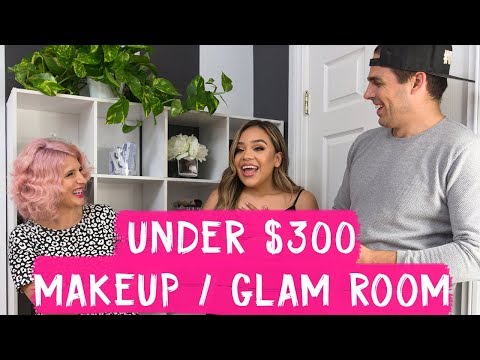 Under $300 Makeup/Glam Room Makeover | Mr. Kate Decorates on a Budget