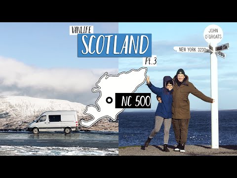 VAN LIFE SCOTLAND - NC500 Highlands Road Trip!                                *Lithuanian Subtitles*