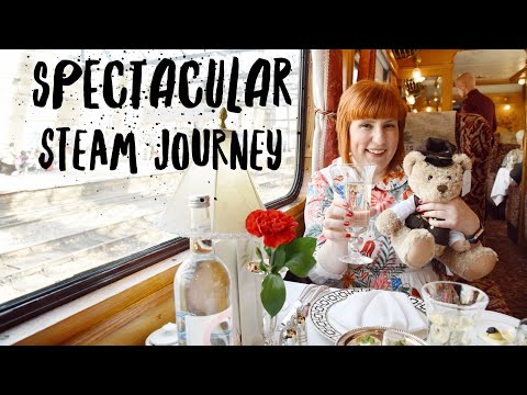 We're riding BRITAIN'S MOST LUXURIOUS TRAIN (NORTHERN BELLE)