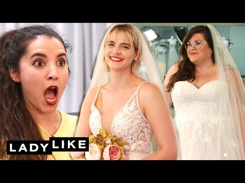 We Try On Wedding Dresses • Ladylike