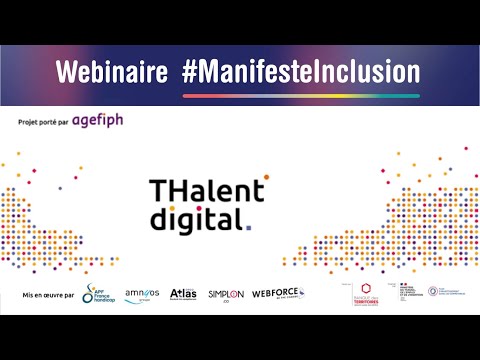 Webinaire Thalent Digital par le Manifeste Inclusion