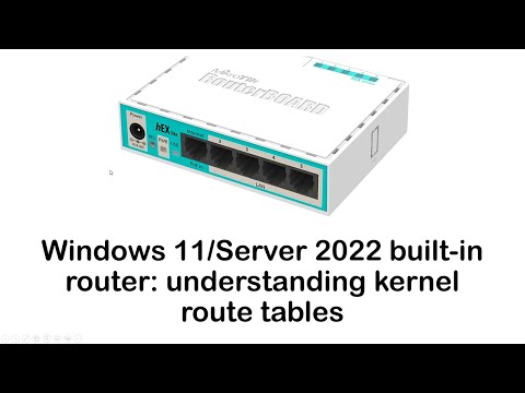 Windows 11/ Server 2022 kernel router and route table:  How it works!