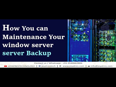 Windows Server Maintenance And Back up | Server Admin | Windows Backup |