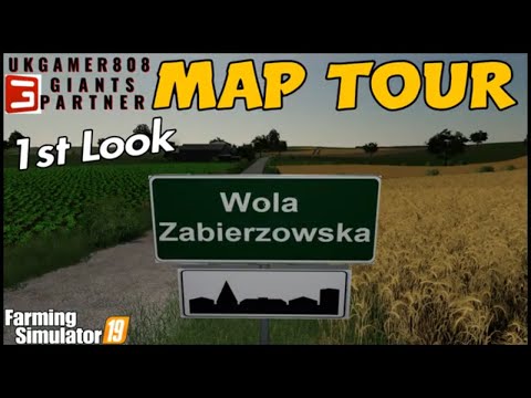 Wola Zabierzowska NEW Map fs19 1st Look Map tour #fs19modsreview