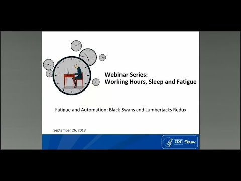 Working Hours, Sleep, and Fatigue: Fatigue and Automation